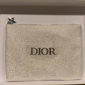 Silver shimmer Dior Pouch